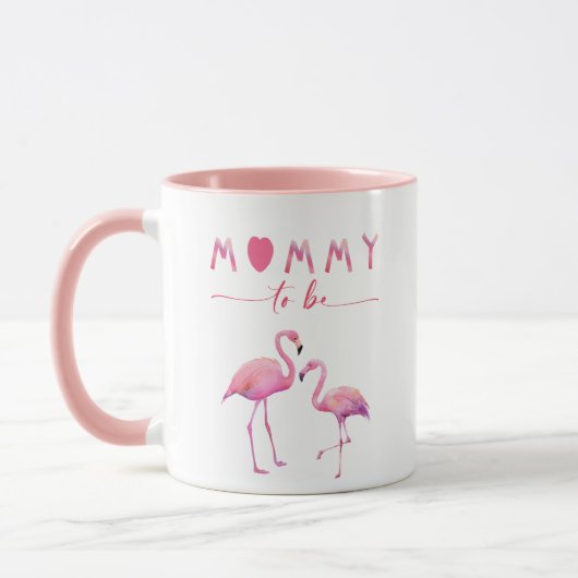 Mommy to be Flamingo Baby Shower Tasse (Links)