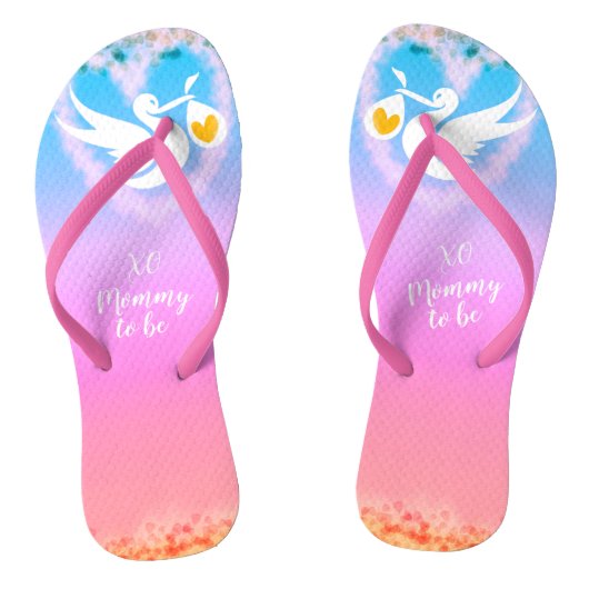 Mommy to be Flip Flops Badesandalen (Fußbett)