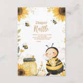 Mommy to be Floral Diapper Raffle Begleitkarte (Vorderseite)