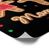 Mommy To Be Gender Reveal Gingerbread T Shirt Poster (Ecke)