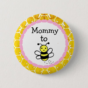 Mommy to Be Girl's Baby Shower Button
