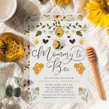 Mommy to be Honeycomb Bumblebee Baby Shower