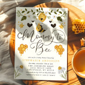 Mommy to be Honeycomb Bumblebee Baby Shower Einladung