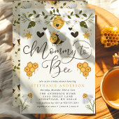 Mommy to be Honeycomb Bumblebee Baby Shower Einladung