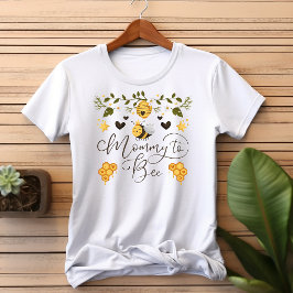 Mommy to be Honeycomb Bumblebee Baby Shower T-Shirt