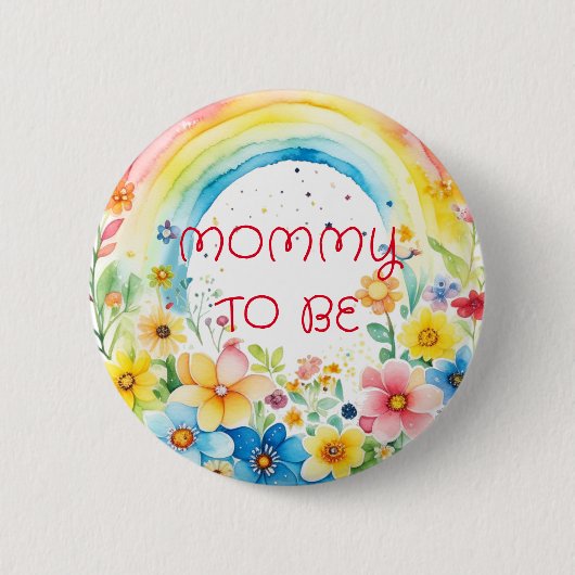 Mommy to be | Kinderduschtaste Button (Vorderseite)