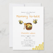 Mommy to be Niedlich Honeybee Sweet Honey Baby Sho Einladung (Vorderseite)