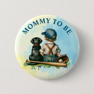 Mommy to be   Niedliche Babydusche Button