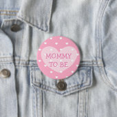 Mommy to be pink heart Shower Button (Beispiel)