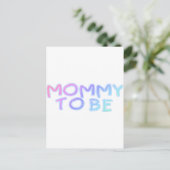 Mommy to be postkarte (Stehend Vorderseite)