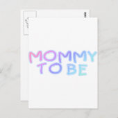 Mommy to be postkarte (Vorne/Hinten)