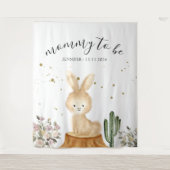Mommy to be rabbit bunny backdrop wandteppich (Vorderseite)