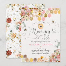 Mommy to be Spring Boho Wildblume Babydusche Einladung