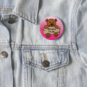 Mommy to be Teddy Bear Baby Shower Button (Beispiel)