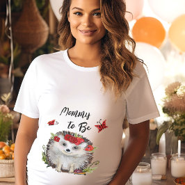Mommy to be Woodland Igel Kinderdusche Große Größe T-Shirt