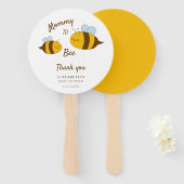 Mommy to Bee Baby Dusche Danke Niedlich Custom Fächer (Vorne und Hinten)