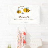 Mommy to Bee Baby Dusche Willkommen Zeichen Niedli Banner (Insitu)
