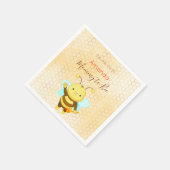 Mommy to Bee Baby Duschgelb niedlich Serviette (Ecke)