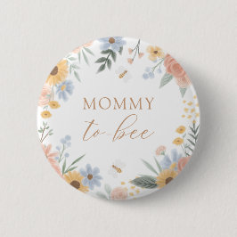 Mommy to Bee Baby Shower Button