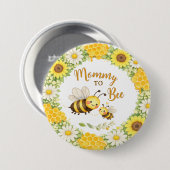 Mommy to Bee Baby Shower Button (Vorne & Hinten)