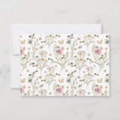 Mommy to Bee Baby Shower Dankeskarte (Rückseite)