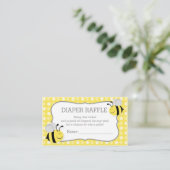 Mommy to bee Baby Shower Diaper Raffle Ticket Begleitkarte (Stehend Vorderseite)