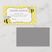 Mommy to bee Baby Shower Diaper Raffle Ticket Begleitkarte (Vorne/Hinten)