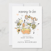 Mommy To Bee Baby Shower Einladung (Vorderseite)