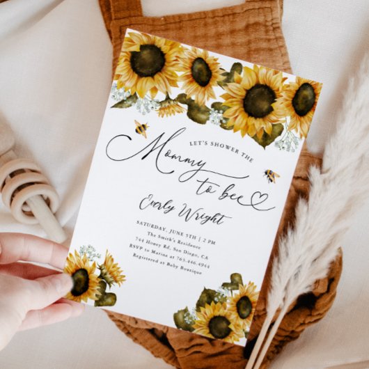 Mommy to Bee Baby Shower Einladung