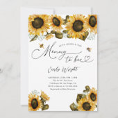 Mommy to Bee Baby Shower Einladung (Vorderseite)