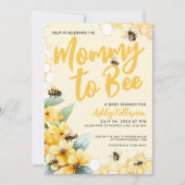 Mommy to BEE Baby Shower Einladung (Vorderseite)