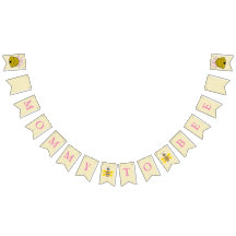 Mommy to Bee Baby Shower Flag Banner