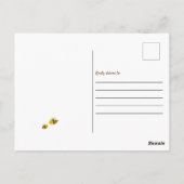 Mommy to Bee Baby Shower Niedlich Kawaii Neutral Postkarte (Rückseite)