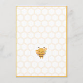 Mommy to Bee Baby Shower Predictions Game Begleitkarte (Rückseite)