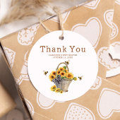 Mommy to Bee Baby Shower Round Geschenkanhänger