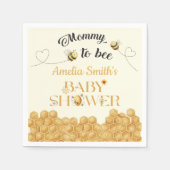 Mommy To Bee Baby Shower Serviette (Vorderseite)