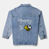 Mommy to Bee Baby Shower Wedding  Jeansjacke (Rückseite)