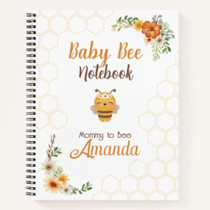 Mommy to bee Baby to bee Lined Notebook Notizblock
