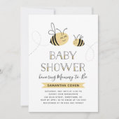 Mommy-to-Bee | Babydusche | Gelb Einladung (Vorderseite)