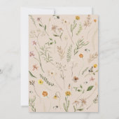 Mommy to bee Boho Floral Baby Dusche Einladung (Rückseite)