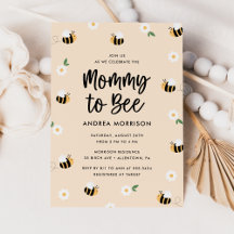 Mommy to Bee Bumblebee Floral Baby Shower