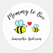Mommy to Bee - Circle Aufkleber (Vorderseite)