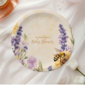 Mommy to Bee Floral Baby Shower Pappteller