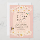 Mommy to Bee Floral Daisy Baby Shower Einladung (Vorderseite)