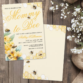 Mommy to BEE Gender Neutral Baby Shower Einladung