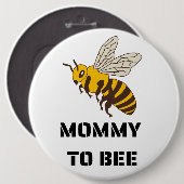 Mommy To Bee gender reveal party Button (Vorne & Hinten)