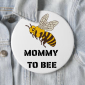 Mommy To Bee gender reveal party Button (Beispiel)
