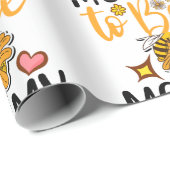 Mommy to Bee Geschenkpapier (Rolleneckpunkt)