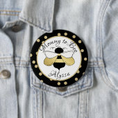 Mommy to Bee Gold Confetti Button (Beispiel)