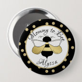 Mommy to Bee Gold Confetti Button (Vorne & Hinten)